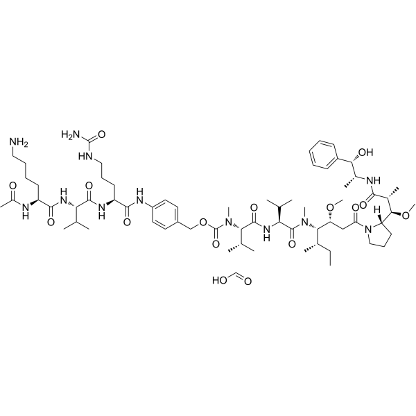 Ac-Lys-Val-Cit-PABC-MMAE formic